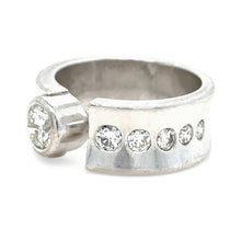 Load image into Gallery viewer, Bespoke Diamond Offset Ring 1.07ct