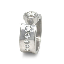 Load image into Gallery viewer, Bespoke Diamond Offset Ring 1.07ct