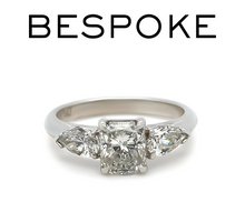 Load image into Gallery viewer, Bespoke 18ct White Gold Diamond Engagement Ring 1.64ct