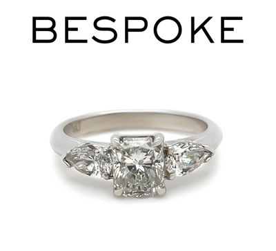 Bespoke 18ct White Gold Diamond Engagement Ring 1.64ct