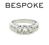 Bespoke 18ct White Gold Diamond Trilogy Ring 1.00ct