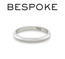 Load image into Gallery viewer, Bespoke 18ct White Gold Wedding Band 2.3g