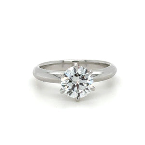 Bespoke 18ct White Gold Diamond Ring 1.22ct