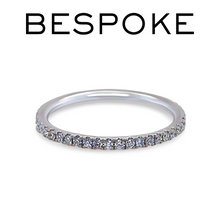 Load image into Gallery viewer, Bespoke 18ct White Gold Diamond Wedding Band 0.34ct