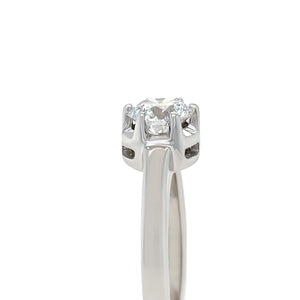 Bespoke 18ct White Gold DCLA Diamond Engagement Ring 0.83ct