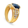 Bespoke 18ct Yellow Gold Sapphire & Diamond Ring 2.61ct