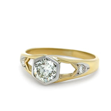 Load image into Gallery viewer, Bespoke 18ct Yellow Gold Diamond Engagement Ring 0.85ct