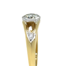 Load image into Gallery viewer, Bespoke 18ct Yellow Gold Diamond Engagement Ring 0.85ct