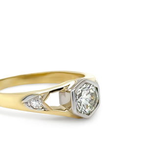 Bespoke 18ct Yellow Gold Diamond Engagement Ring 0.85ct