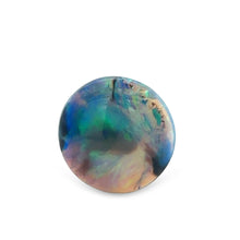 Load image into Gallery viewer, Loose Round Lightning Ridge Black Opal 5.15ct– Green/Blue Flowing Pattern