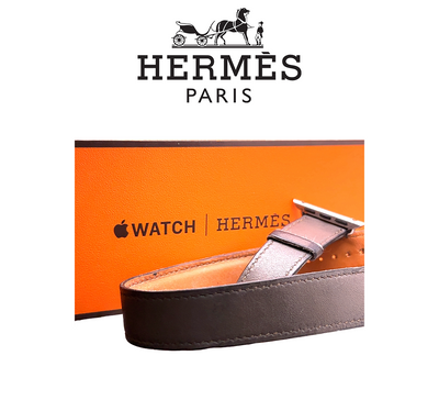 Hermès Double Tour 41mm Attelage Apple Watch Band (Brown)