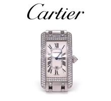 Load image into Gallery viewer, Cartier 18ct White Gold Tank Américaine Diamond Watch 3.62ct