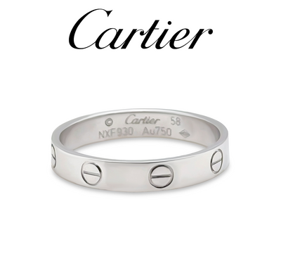 Cartier 18ct White Gold Love Ring 3.6g