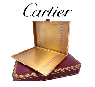 Cartier 18ct Gold and Ruby Cigarette Case 245.18g