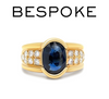 Bespoke 18ct Yellow Gold Sapphire & Diamond Ring 2.61ct