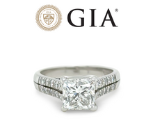 Load image into Gallery viewer, GIA Platinum Diamond Engagement Ring 2.26ct