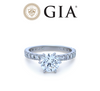 GIA Platinum Diamond Engagement Ring 2.1ct