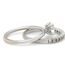 Load image into Gallery viewer, GIA 18ct White Gold Diamond Engagement Ring Set 1.04ct