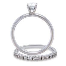 Load image into Gallery viewer, GIA 18ct White Gold Diamond Engagement Ring Set 1.04ct