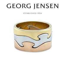 Load image into Gallery viewer, Georg Jensen 18ct Gold Fusion Three Piece Ring 21.9g