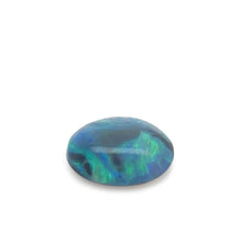 Load image into Gallery viewer, Loose Round Lightning Ridge Black Opal 5.15ct– Green/Blue Flowing Pattern