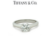 Tiffany & Co Platinum Lucida Cut Diamond Ring 0.75ct