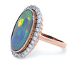 14ct Rose Gold Opal & Diamond Dress Ring 4.80ct