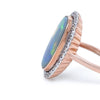 14ct Rose Gold Opal & Diamond Dress Ring 4.80ct