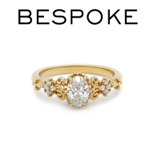 Load image into Gallery viewer, Bespoke 18ct Yellow Gold Diamond Ring 0.68ct