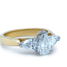 Load image into Gallery viewer, 18ct Yellow &amp; White Gold DCLA Diamond Engagement Ring 1.64ct