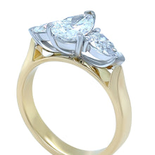 Load image into Gallery viewer, 18ct Yellow &amp; White Gold DCLA Diamond Engagement Ring 1.64ct