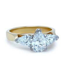 Load image into Gallery viewer, 18ct Yellow &amp; White Gold DCLA Diamond Engagement Ring 1.64ct