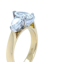 Load image into Gallery viewer, 18ct Yellow &amp; White Gold DCLA Diamond Engagement Ring 1.64ct