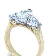 Load image into Gallery viewer, 18ct Yellow &amp; White Gold DCLA Diamond Engagement Ring 1.64ct