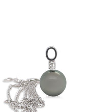 Load image into Gallery viewer, Paspaley 18ct White Gold Tahitian Pearl &amp; Diamond Necklace 0.25ct