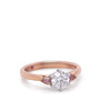 Argyle Pink 18ct White & Rose Gold Trilogy Diamond Ring 0.79ct