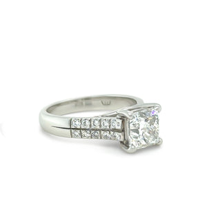 GIA Platinum Diamond Engagement Ring 2.26ct