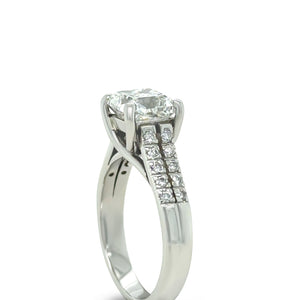 GIA Platinum Diamond Engagement Ring 2.26ct