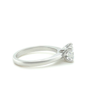 GIA 18ct White Gold Princess-Cut Diamond Engagement Ring 1.20ct