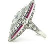 Bespoke 14ct White Gold Ruby & Diamond Set 