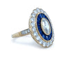 14ct Yellow Gold Sapphire & Diamond Set 