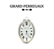 Load image into Gallery viewer, Girard Perregaux Stainless Steel Oval Pocket Watch