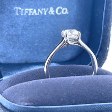 Load image into Gallery viewer, Tiffany &amp; Co Platinum Lucida Cut Diamond Ring 0.75ct