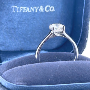 Tiffany & Co Platinum Lucida Cut Diamond Ring 0.75ct