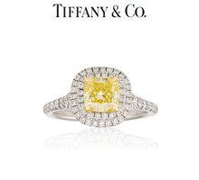 Load image into Gallery viewer, Tiffany &amp; Co Soleste Yellow Diamond Engagement Ring 1.23ct