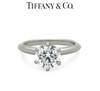 Tiffany & Co. Platinum Diamond Solitaire Engagement Ring 1.66ct 5.61g