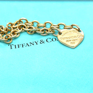 Tiffany & Co. 18ct Yellow Gold Return to Tiffany Full Heart Toggle Bracelet 26.5g