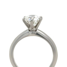 Load image into Gallery viewer, Tiffany &amp; Co. Platinum Diamond Solitaire Engagement Ring 1.66ct 5.61g