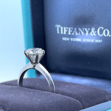 Load image into Gallery viewer, Tiffany &amp; Co. Platinum Diamond Solitaire Engagement Ring 1.66ct 5.61g