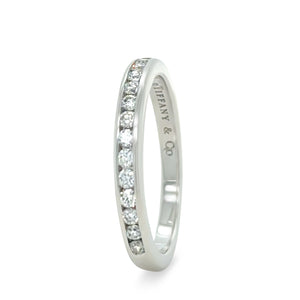 Tiffany & Co Platinum Diamond Wedding Ring 0.22ct